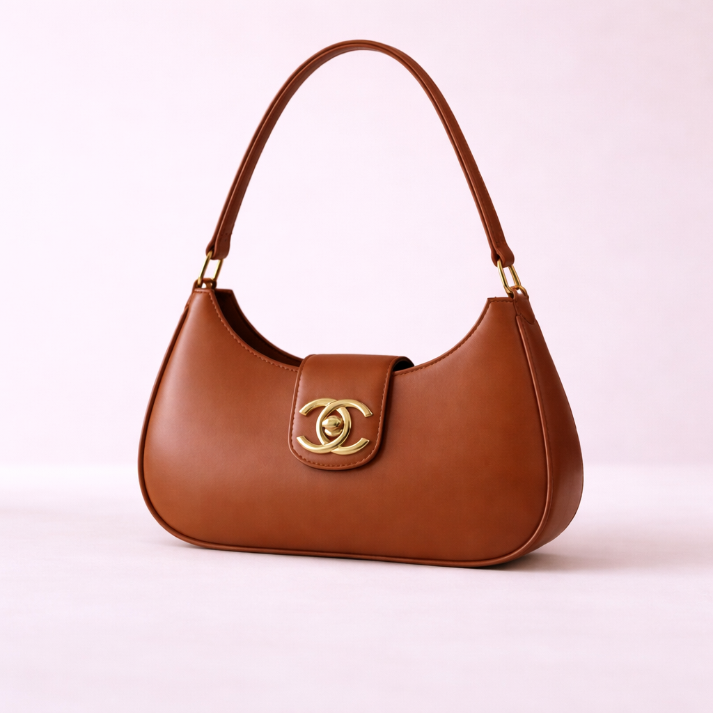 Bella Luxe Shoulder Bag Brown