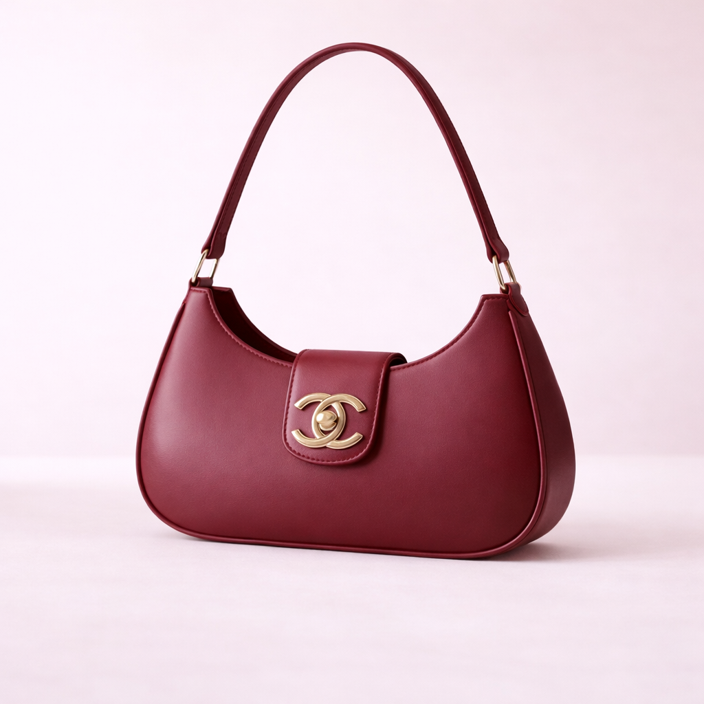 Bella Luxe Shoulder Bag Maroon